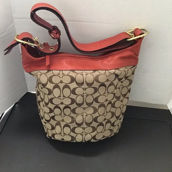 Coach | Bags | Signature Coach Bucket Shoulder Bag Red